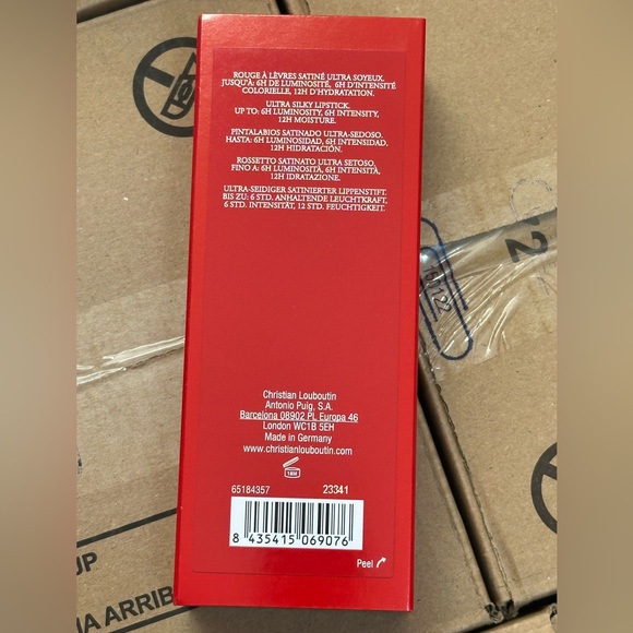 CHRISTIAN LOUBOUTIN ROUGE LOUBOUTIN SILKY SATIN LIPSTICK - ROUGE LOUBOUTIN 001 - Picture 4 of 4